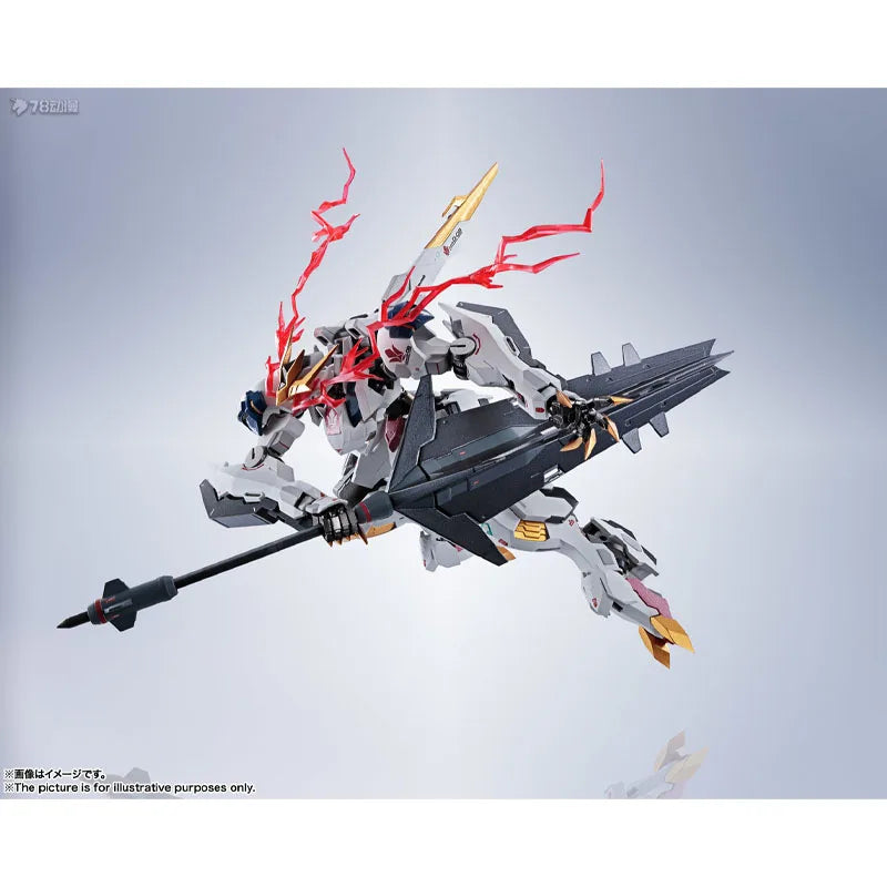 Bandai Gundam Model Kit Genuine Metal Robot Spirits ASW-G-08 Barbatos Lupus Rex Anime Action Figure Collection Finished Model