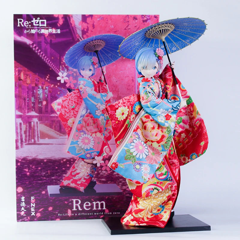 51cm Re Starting Life in Another World - Rem Kimono Action Figures Anime Model Statue Collection Desktop Decoration Gift