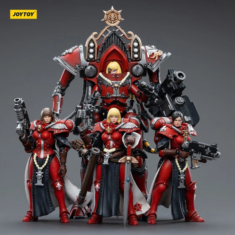 JOYTOY 1/18 Adepta Sororitas Order of the Bloody Rose Superior Kamina Lonell lgnacia Mecha Action Figures Anime Model Collection
