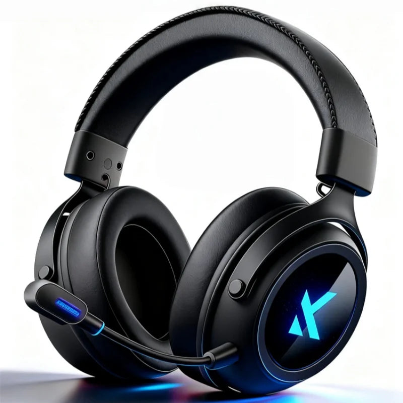 MCHOSE X9 Wireless Headworn Game 7.1 Headset Bluetooth 2.4G Three Mode E-sports Noise Reduction Headset Headset FPS for Gifts
