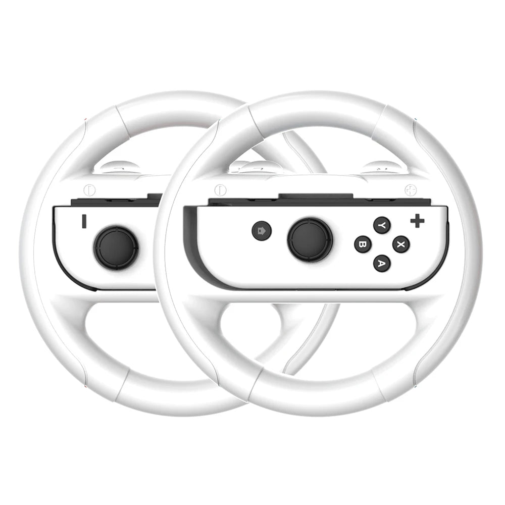 2Pcs Left Right Game Steering Wheel Controller Handle Holder Grip JoyCon Controller Gamepad For Nintendo Switch OLED NS