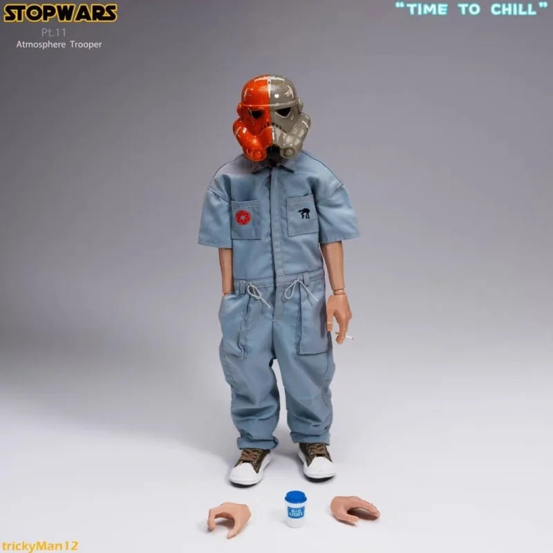 Stock Trickyman12 Pt.8-12 1/6 Soldier Stopwars Imperial Atmosphere Group 12'' Action Figure Toy Holiday Gifts Desktop Decoration