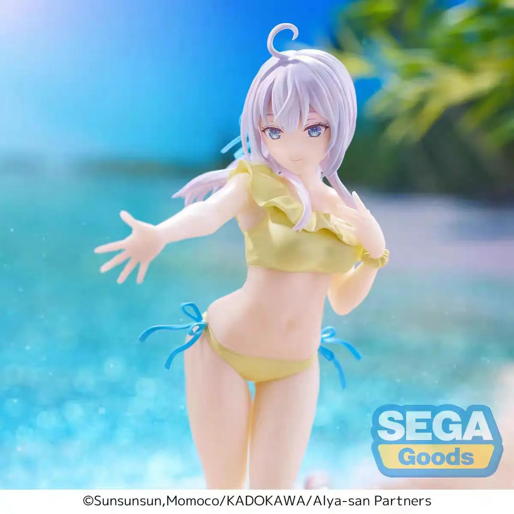 In Stock Original SEGA Alya Sometimes Hides Her Feelings in Russian Alisa Swimsuit Ver. Action Figure PVC Collectible Model Gift