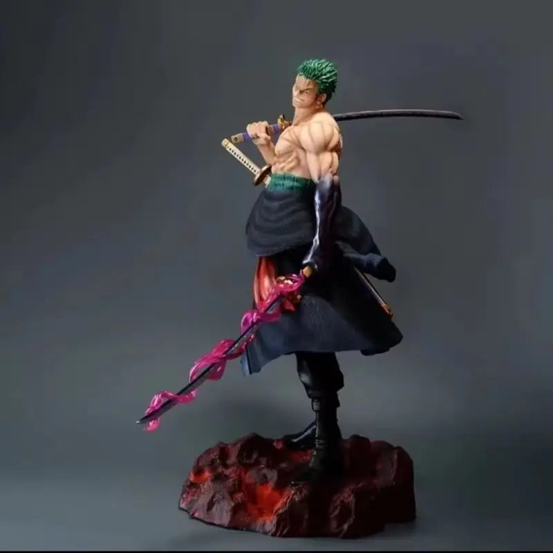 In Stock Genuine One Piece Roronoa Zoro Action Figure Anime Desktop Decoration Toy Gift For Kids Collectible Model