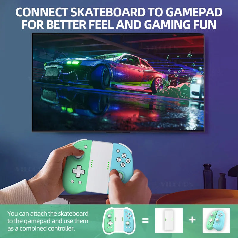 Wireless Hall Gamepad For Switch Oled Lite Joypad Hall Trigger Joystick Control with Programmable Turbo & Vibration