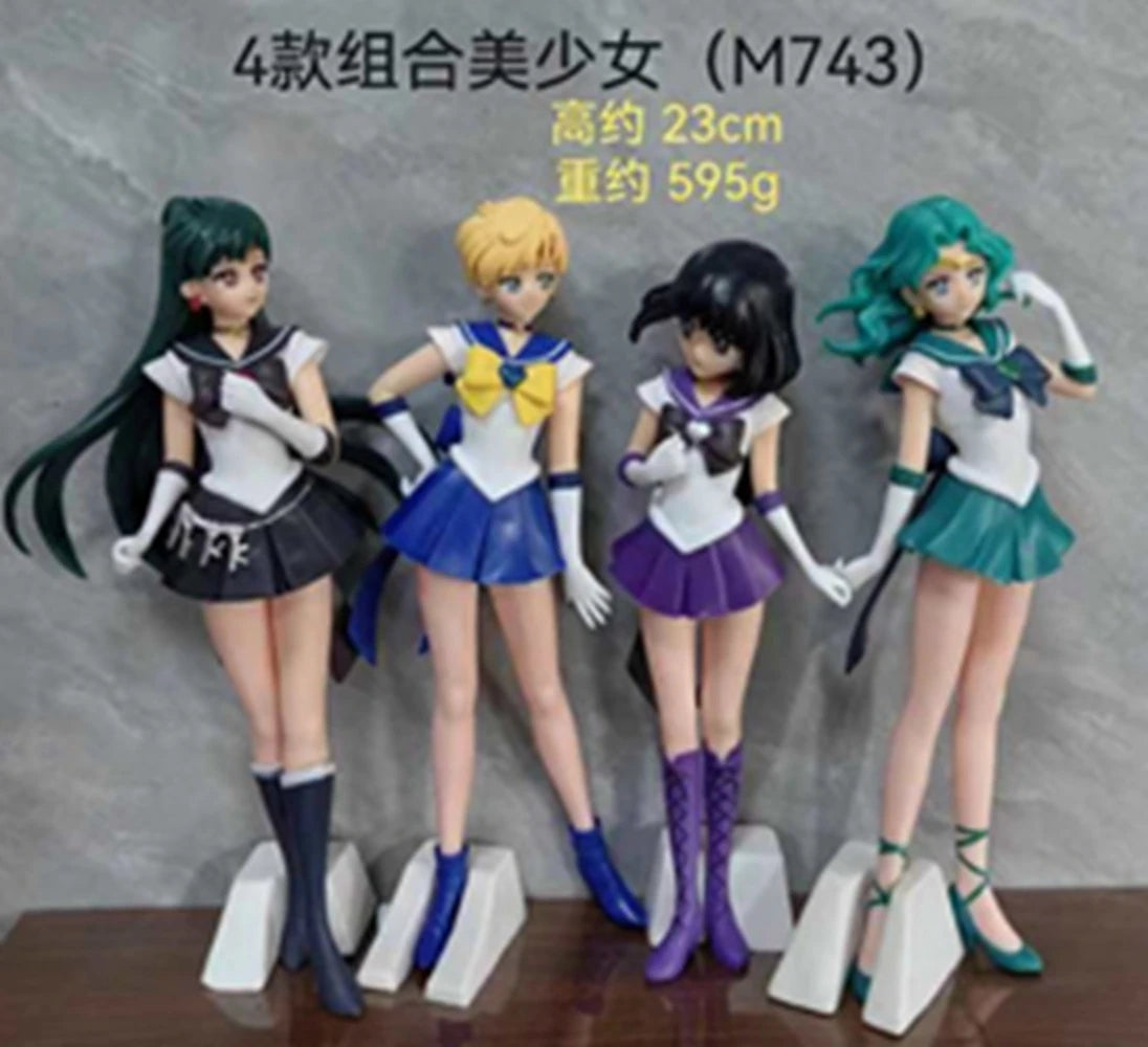 23CM Anime SAILOR MOON Meiou Setsuna Figure GLITTER&GLAMOURS Ver Tomoe Hotaru Model Toy Gift Kaiou Michiru  Aciton Figure Doll