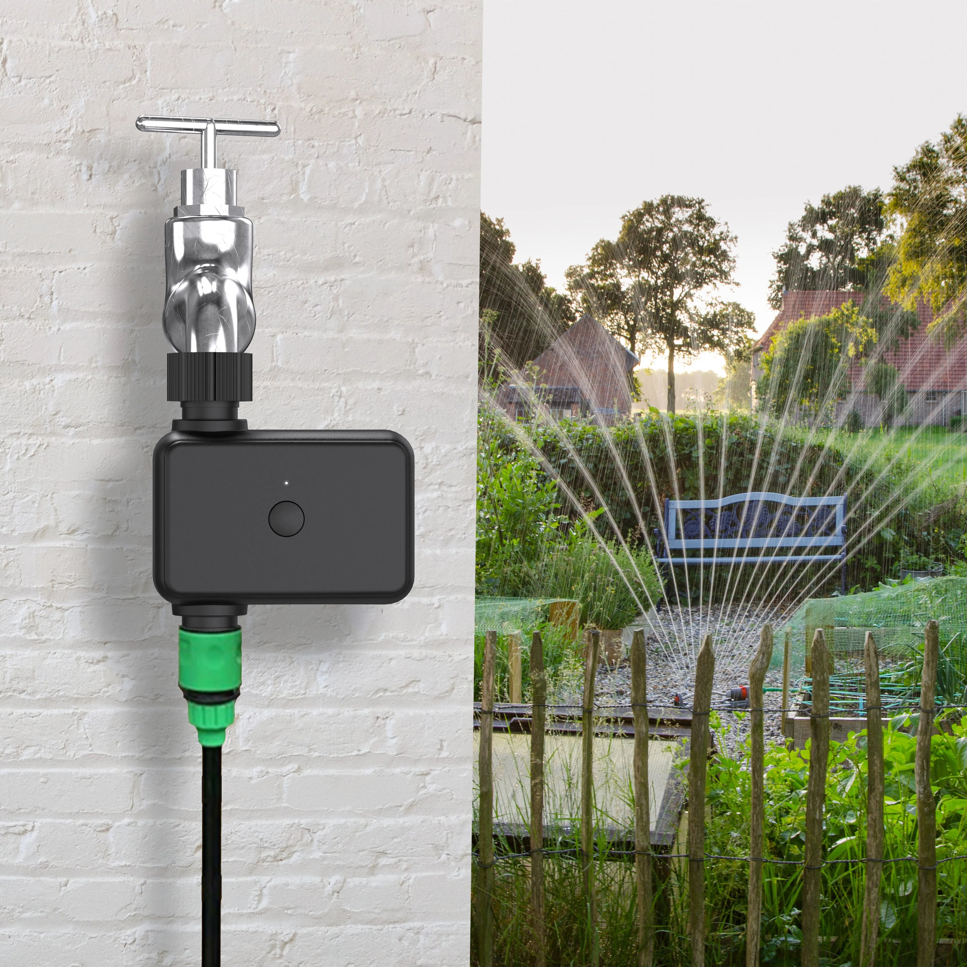Smart Watering Timer IP55 Bluetooth WIFI Garden Automatic Irrigation System Drip Sprinkler Controller Valve Smart Life Tuya