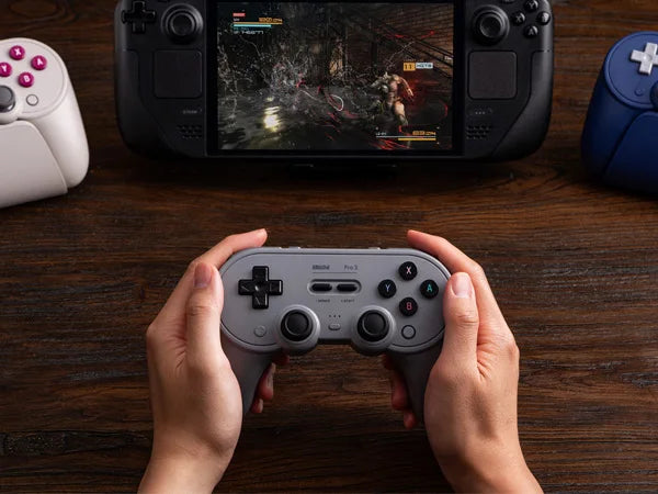 8BitDo - Pro 3 Bluetooth Controller for Nintendo Switch 1/2,PC,Windows, Apple, SteamOS, Android with Charging Dock TMR Joysticks