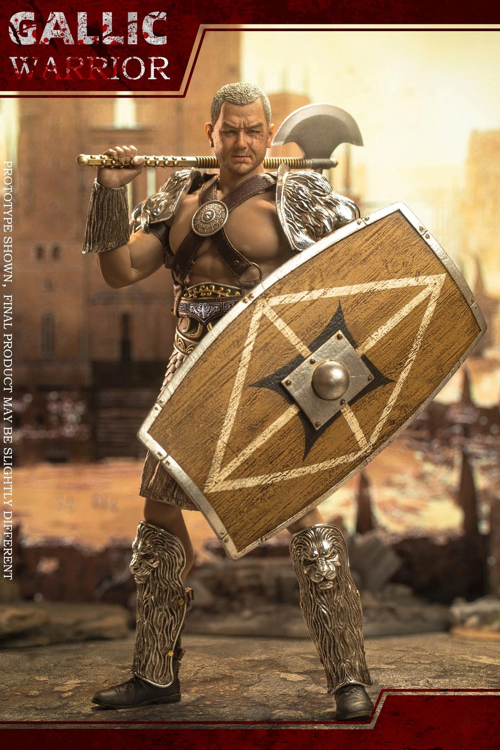 HHMODEL HAOYUTOYS HH18037 1/6 Scale Imperial Legion Hunting Ground Fighter Gaul Warrior Action Figure Set for Collectors