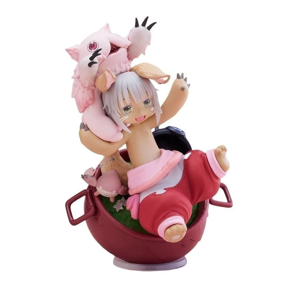 Оригинална фигурка на Nanachi AMP Made in Abyss Златният град на парещото слънце, аниме Kwaii Q версия. Екшън фигурка, играчка кукла.