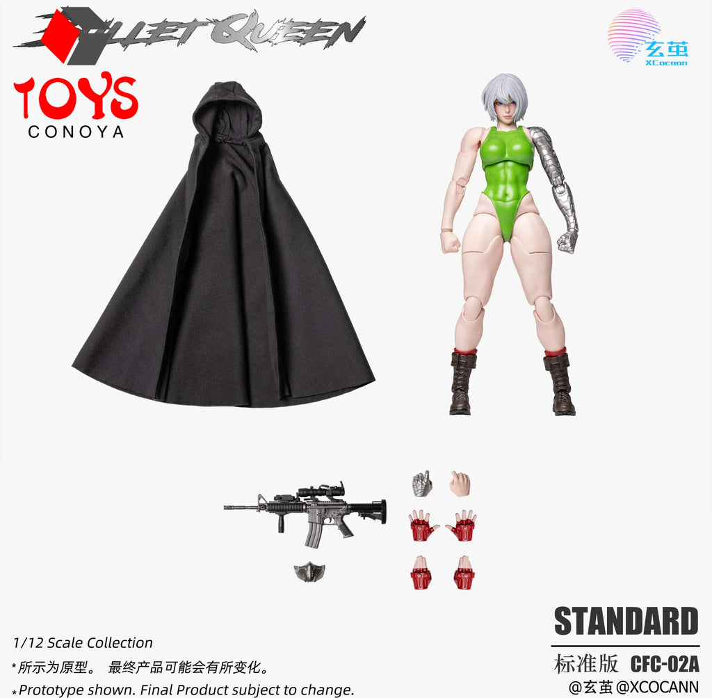 【2026 Q4】XCocann CFC02 1/12 Scale Bullet Queen Super Flexible Action Figure 6" Female Soldier Action Figure Model Collectible
