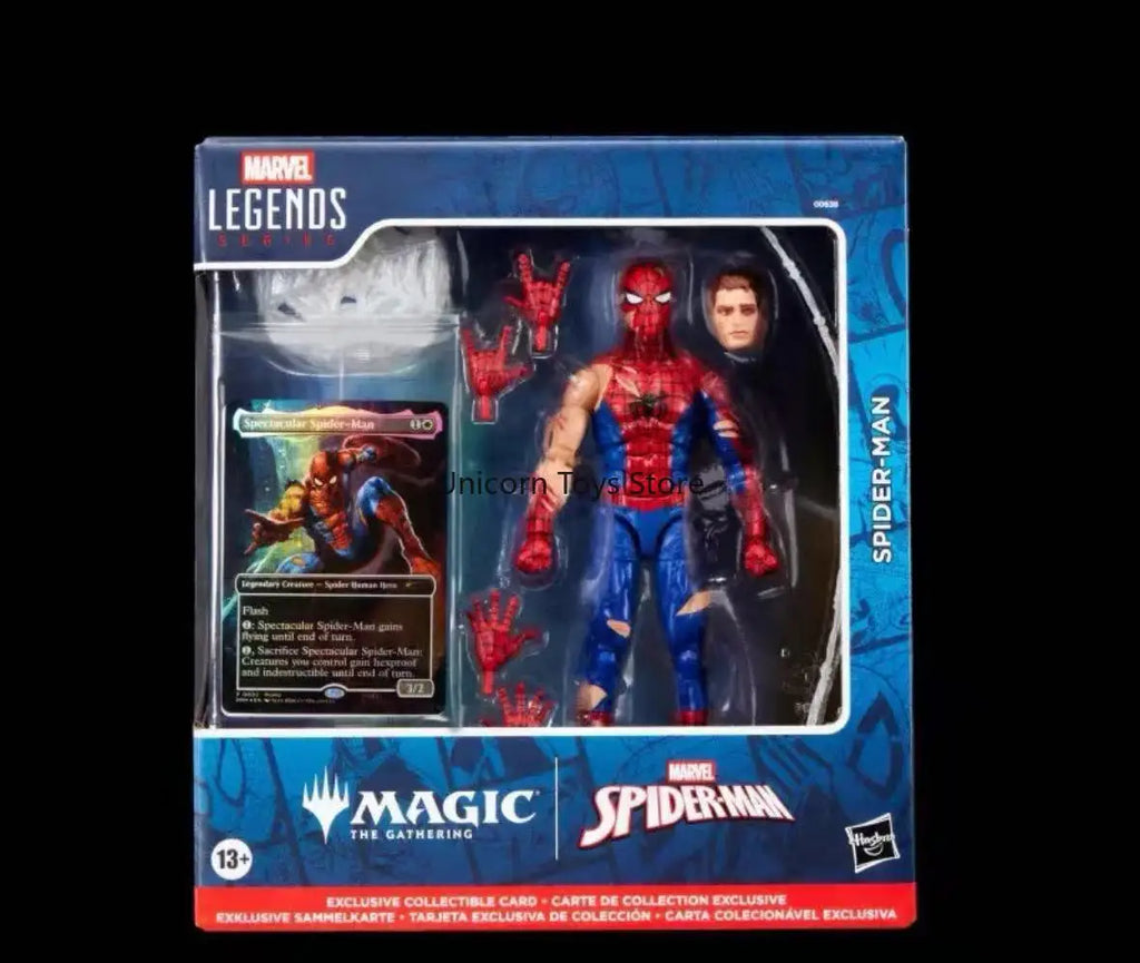 In Stock Hasbro Magic Co-branded Spider-Man Battle Damage To Peter Parker Joints Can Move