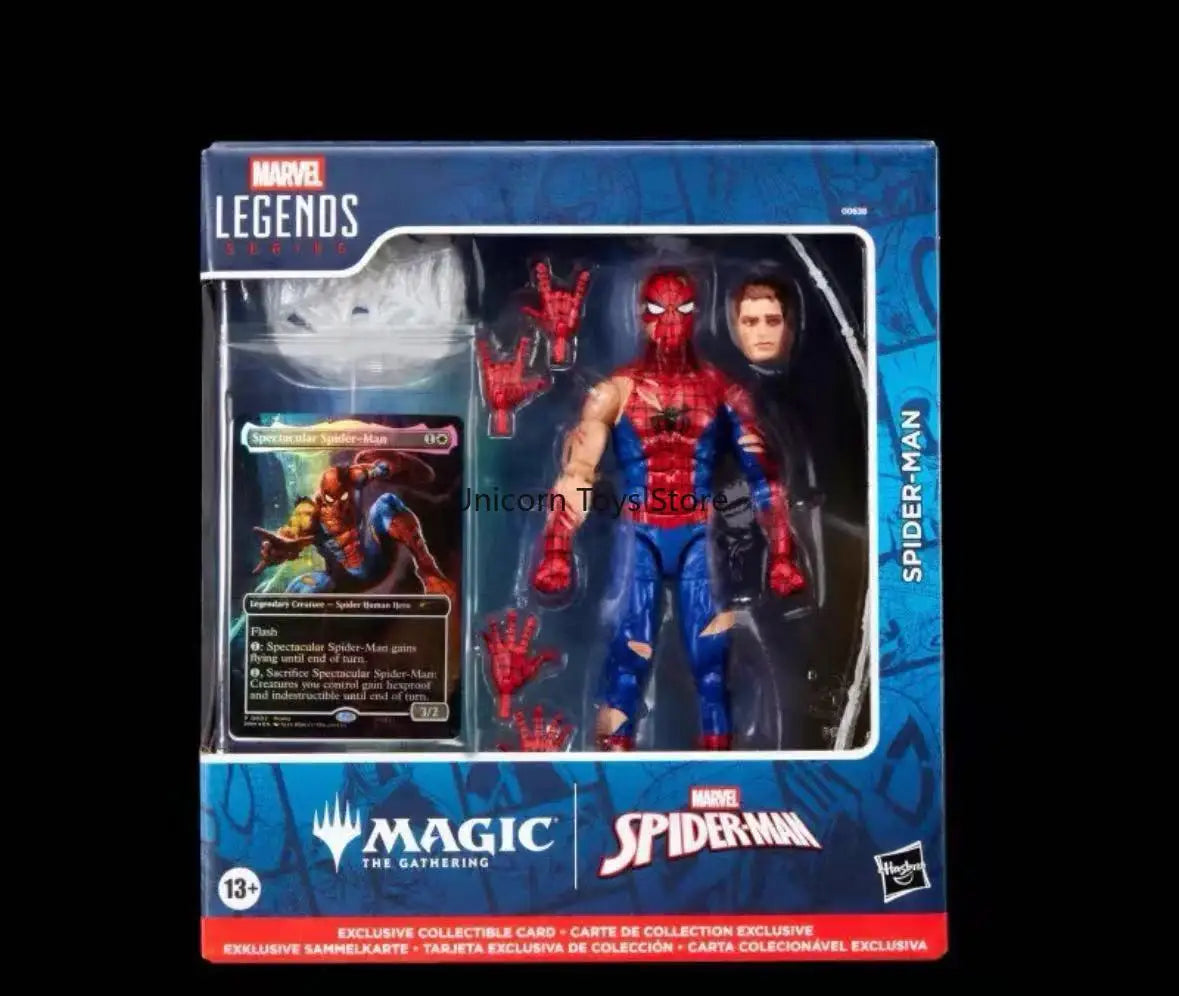 In Stock Hasbro Magic Co-branded Spider-Man Battle Damage To Peter Parker Joints Can Move