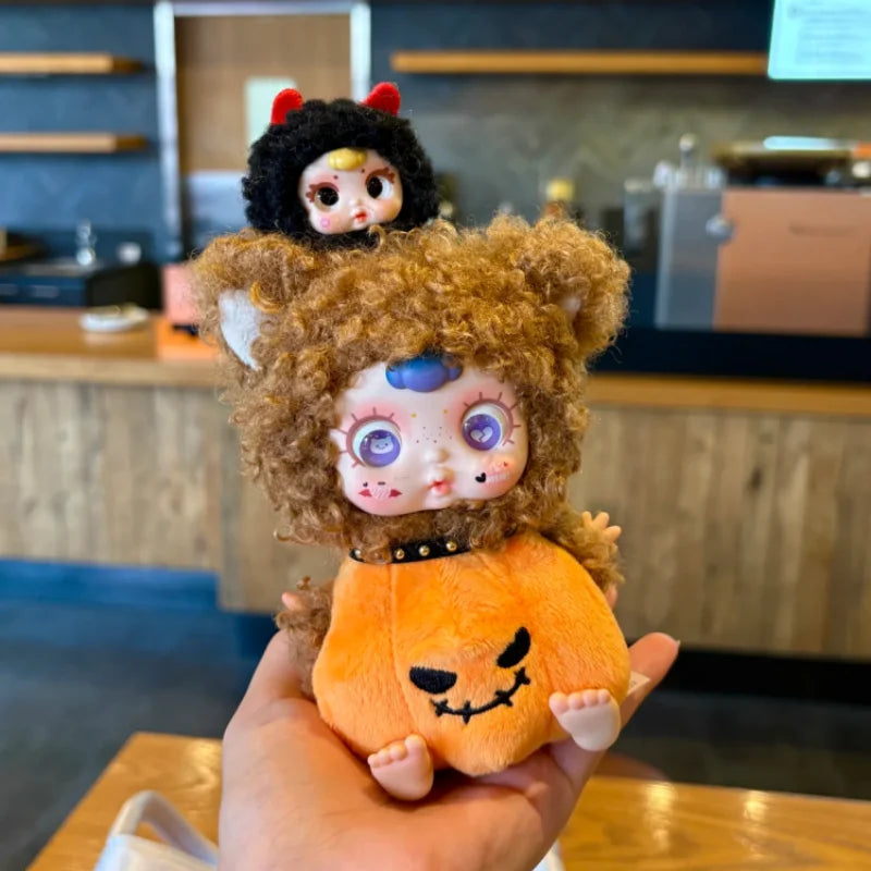 Mm Suger Baby Night Elf Party Series Blind Box Halloween Plush Doll Cute Pendant Toy Trendy Mystery Box Cute Doll Halloween Gift