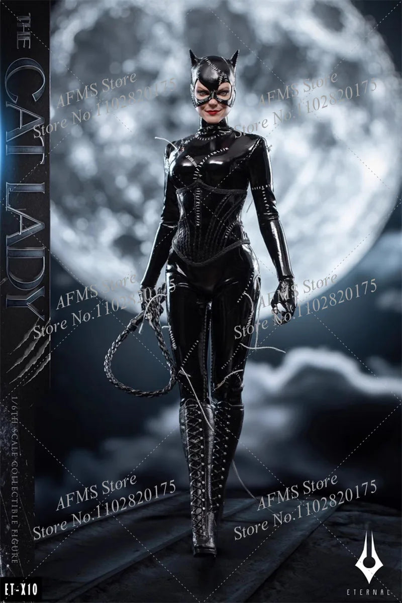 ET-X10 1/6 Scale Collectible Figure Cat Lady Catwoman Selina Kyle Bat Hero Series Full Set 12Inch Women Soldier Action Figure