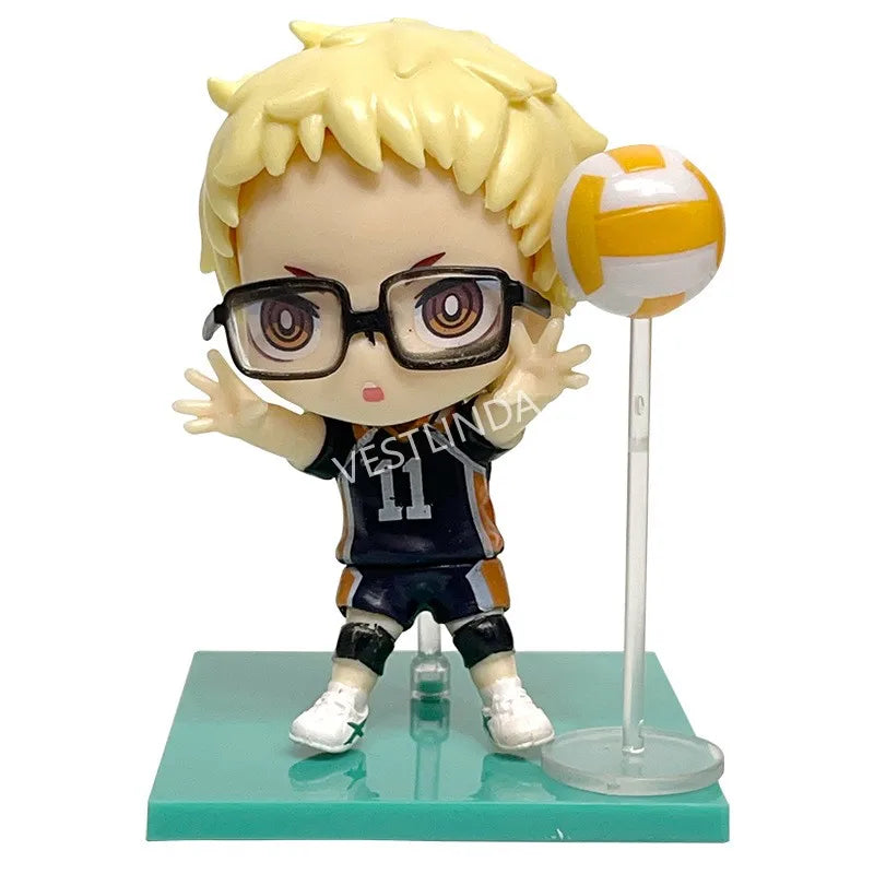 Volleyball Junior Model Decoration Multi-character Doll Q Version Collection Model Anime Desktop Decoration Christmas Toys Gift