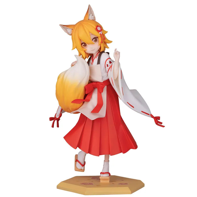 Original spot Fairy Fox Anime Figure 19.5Cm Pvc Anime The Helpful Fox Senko-San Serie Collection Figural Periphery Toy Figurine
