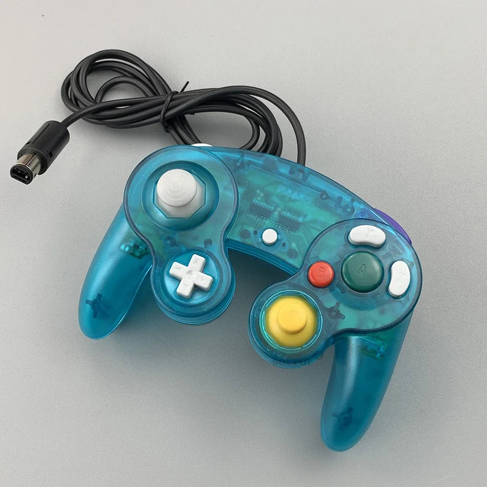 Transparent for GameCube For NGC Gamepad One Button Wired Game Controller Joystick for NGC Game Console Dropshipping