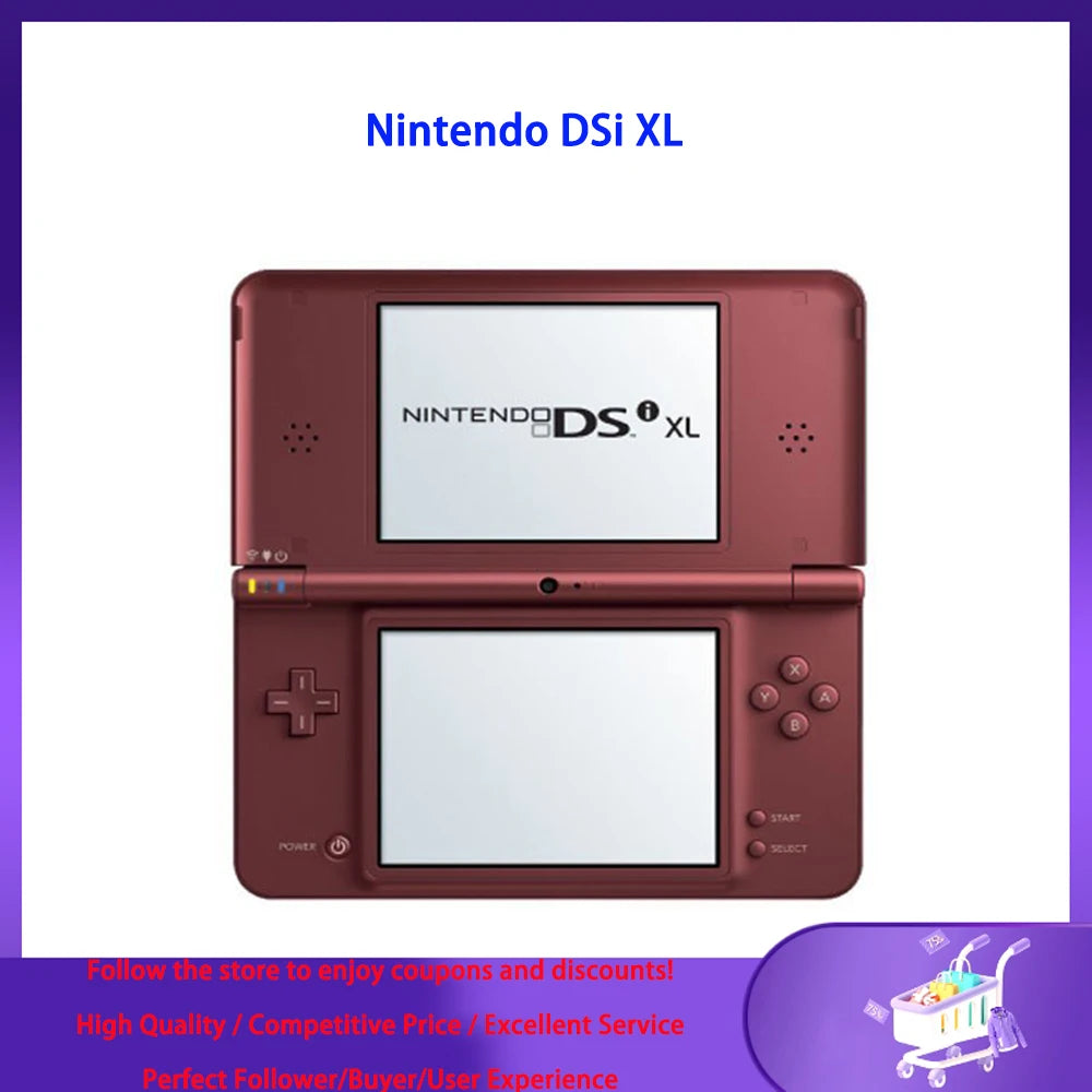 For  4.3inch Nintendo DSi XL Original NDSi XL Handheld Game Console New Shell 32GB 64GB 128GB
