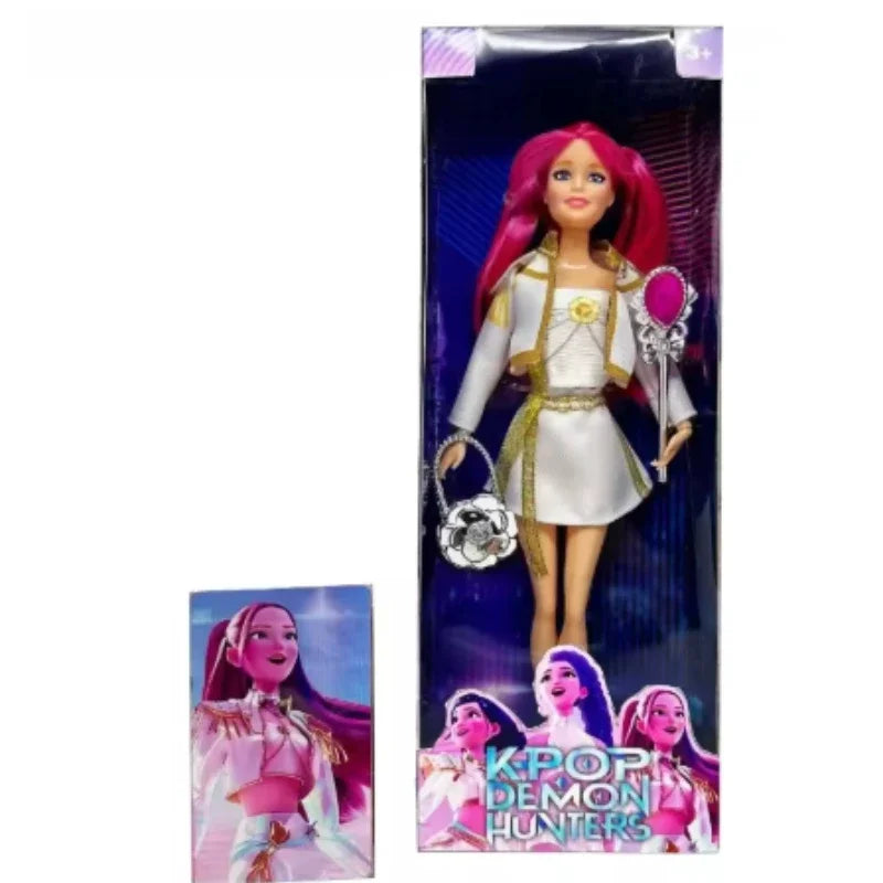 2026Hot Sell With Delicate Texture Anime 30CM K-Pop Demon Hunters Doll Vinyl Toy Rumi Mira Zoey Birthday Surprise Gift For Girls