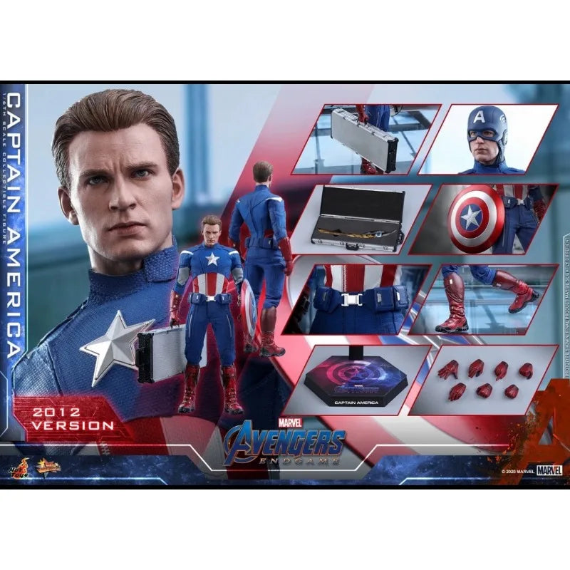 New Original Hot Toys Marvel GAPTAIN AMERIGA 2012 VERSION MMS563 Action Figures Toys Gifts Collection