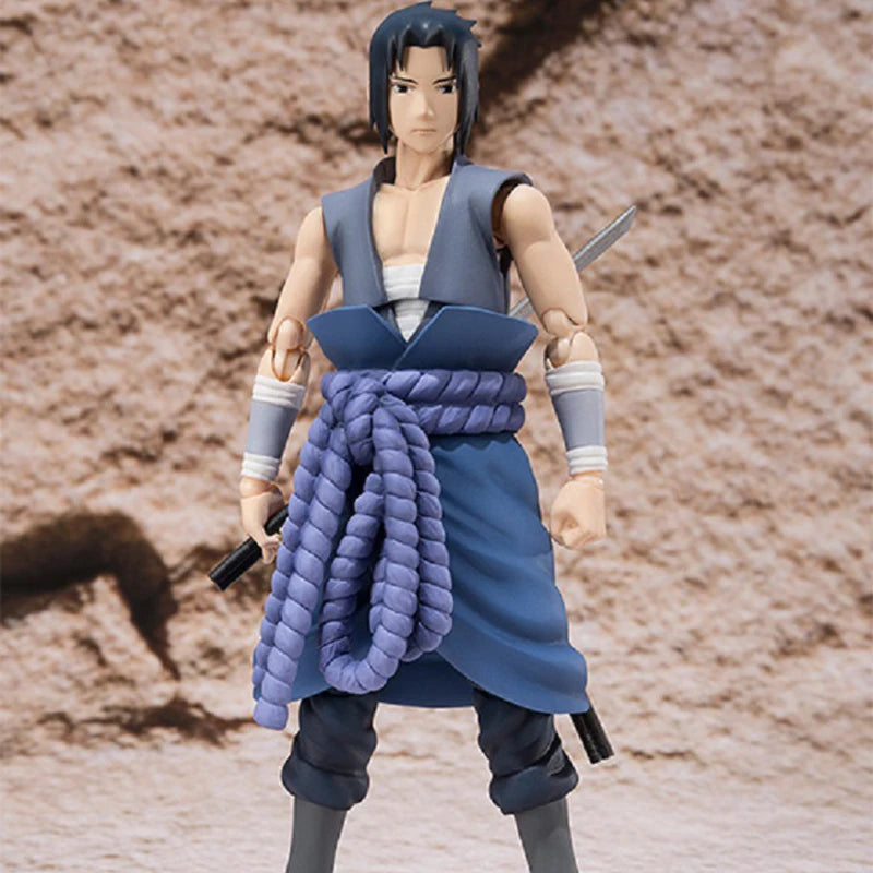14cm Shf Naruto Shippuden Figures Uchiha Sasuke Action Figure PVC Collectible Ornaments Anime Sasuke Movable Model Toys Gifts