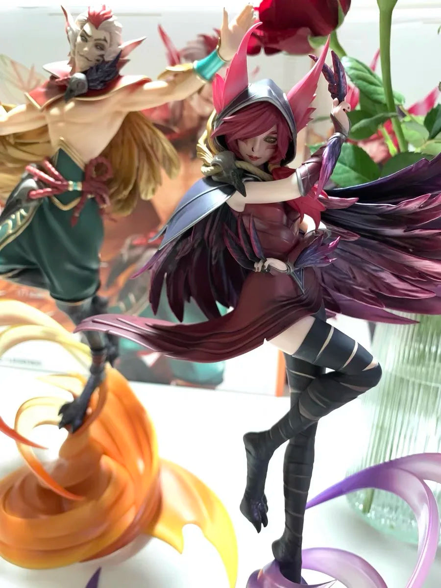 Hobbymax X League Of Legends Figurine Xayah And Rakan Action Figure Exquisite Pvc Model Room Decor Figure Toy Boy Christmas Gift
