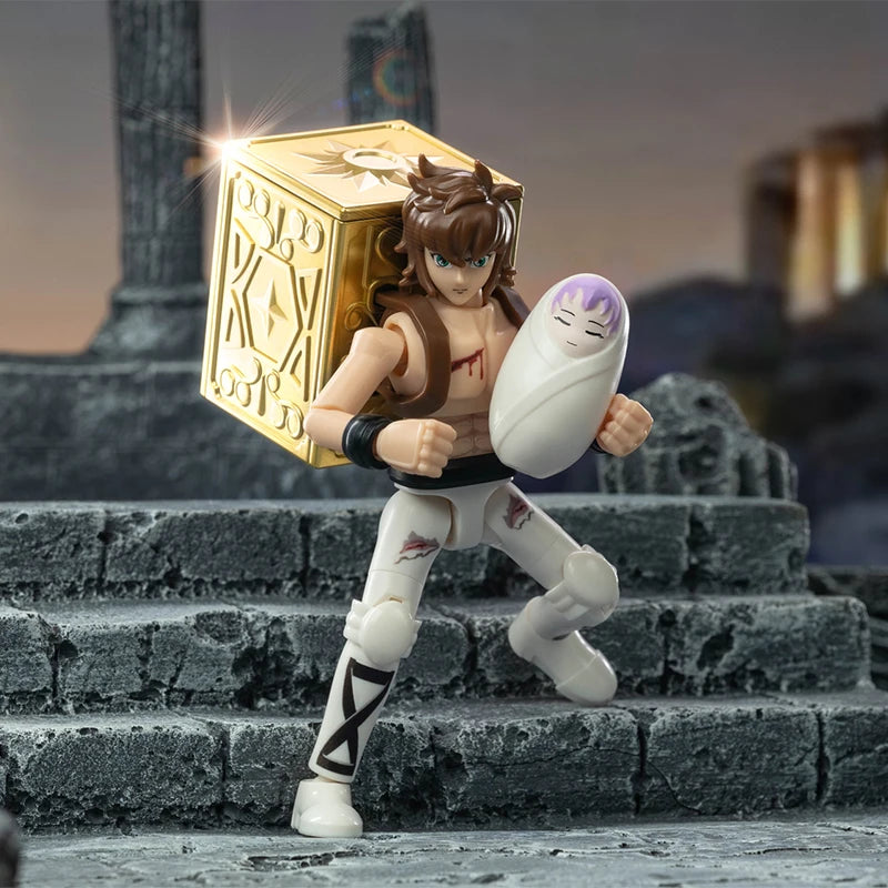 Blokees Saint Seiya Galaxy Version 1-2 Gold Cloth Aiolos Shura Ikki Shun Camus Hoyoga Dohko Milo Shiryu Movable Model Figures