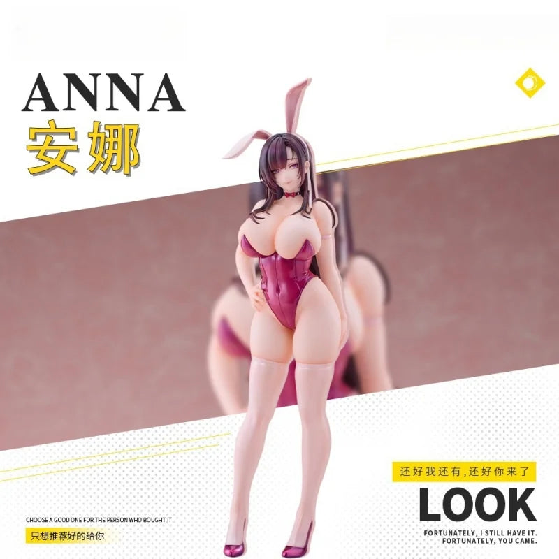 New In Stock Original Figmon Animation Doll Figure Bunny Girl Anna 1/4 Proportion Figurine Model Toys Gifts Ornaments Collection