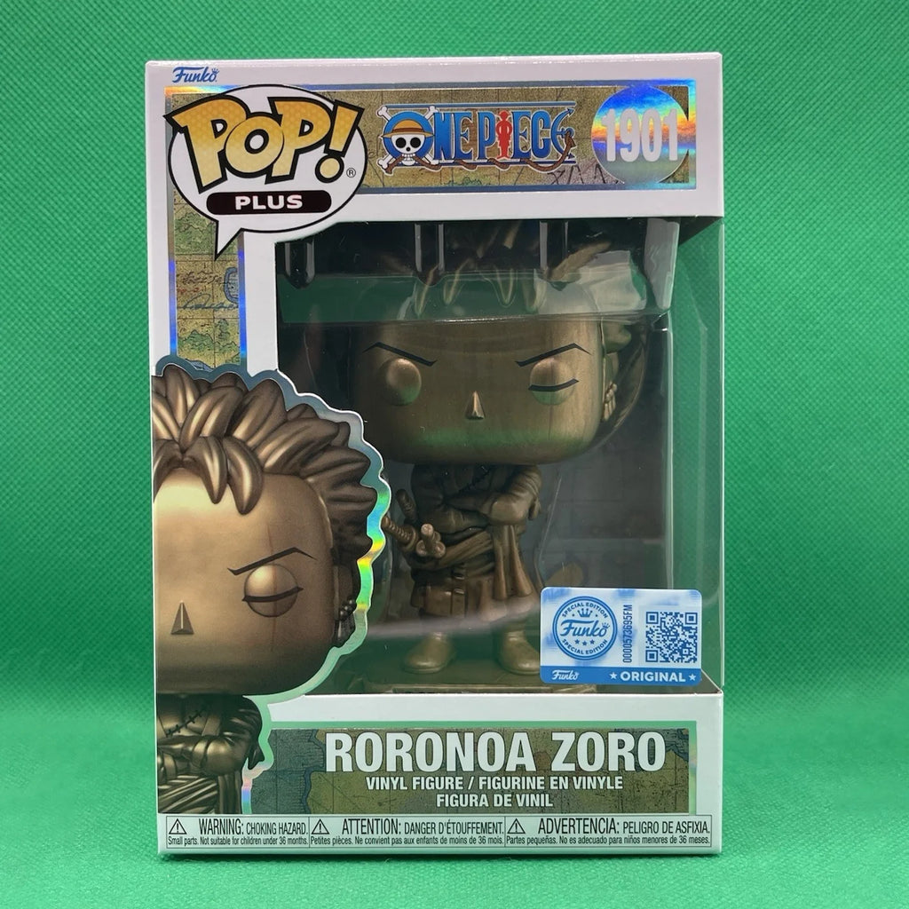 One Piece 25th Anniversary Monkey D Luffy Roronoa Zoro Vinyl Figure - Funko Pop Official Genuine Limited Edition Fans Toy Gift
