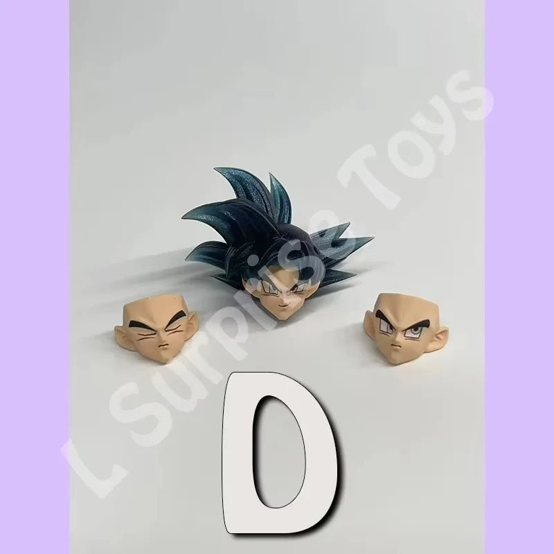 PT CUSTOM Dragon Ball Z Super Saiyan God Ultra Instinct Son Goku Head Accessories Head sculpt Anime Action Figures Toys Gifts