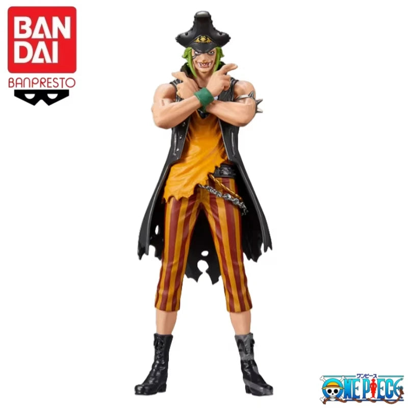 Bandai Original One Piece Anime Banpresto DXF RED Monkey D. Luffy King Bartolomeo Garage Modellpuppe, neu und originalverpackt