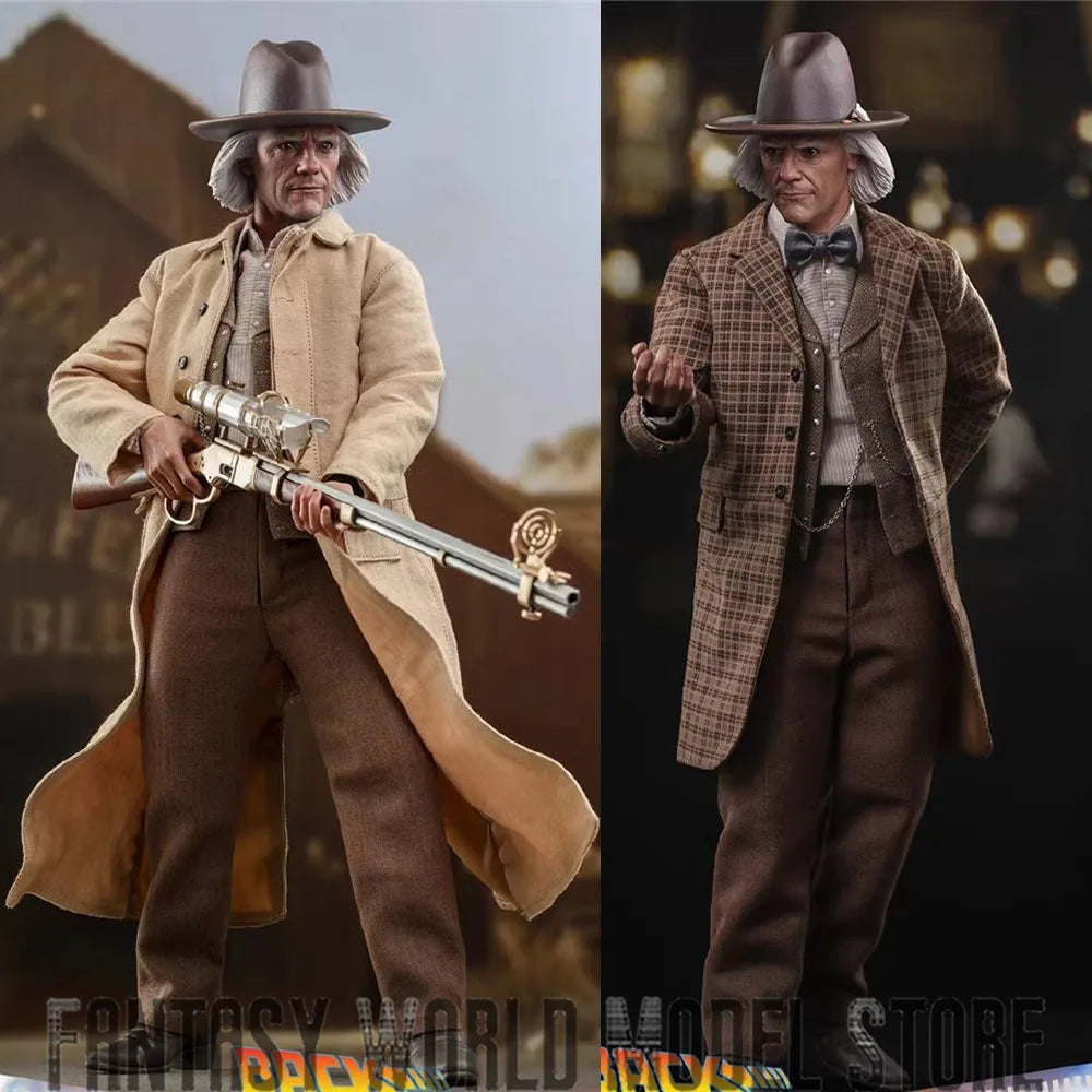 In Stock Hot Toys MMS617 1/6 Scale Back to the Future Dr. Emmett Brown Full Set Collectible 12'' Action Figure Model Doll Gifts