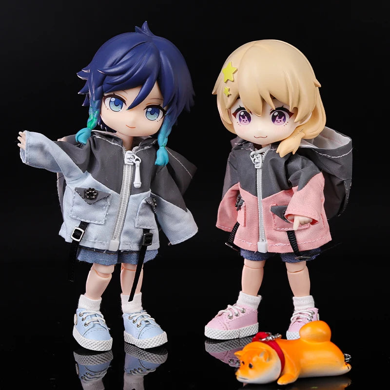 OB11 Clothes Little Monster Jacket Shorts Set Clothes Decoration Molly, GSC Body, 1/12bjd Doll Clothes Toy Clothing