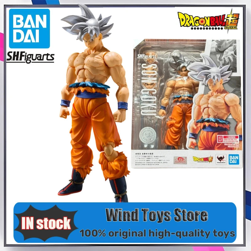 Original in Stock Bandai Dragon Ball Super S.H.Figuarts Son Goku Ultra Instinct SHF Ultra Instinct Model of Toy Action Figures