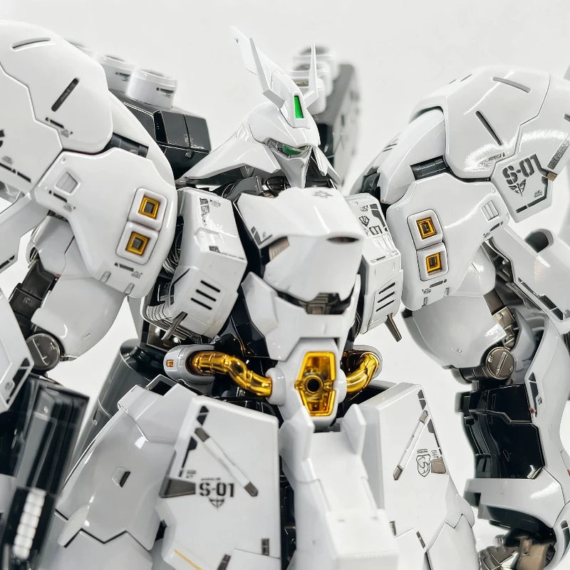 RG 1/144 MSN-04 Sazabi White Star Version Assembly Model Kit Action Figures With Decals Collectable Mecha Toy Desk Deco Boy Gift