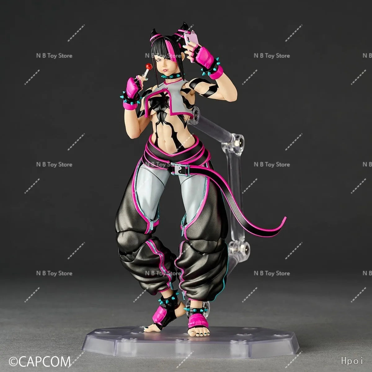 In Stock Kaiyodo Revoltech Amazing Yamaguchi Han Juri Street Fighter 6 Action Figure Toy Model Gift