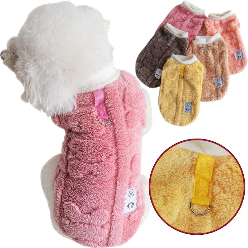 Weiche Fleece-Hundekleidung, warmer Winterpullover für Welpen und Kätzchen, Haustierkleidung für kleine Hunde, Chihuahua, Bulldogge, Bekleidungspullover für Hunde