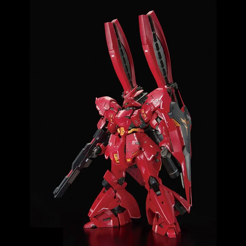 Bandai Genuine MSN-04FF SAZABI RG GUNDAM SIDE-F Anime Action Figure Robot Periphery Assembly Model Toys Ornaments Gift Children