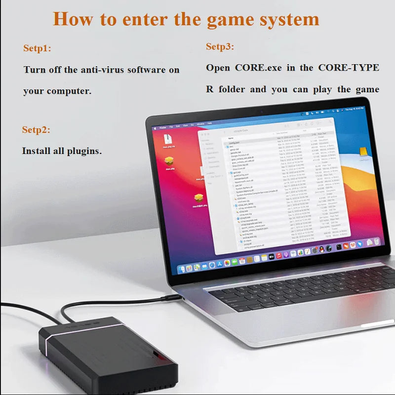 ZieBuddy 12TB Gaming HDD With LaunchBox Retrobat Playnite Hyperspin with 100000+Retro Games for PSP/PS3/PS2/Psvita/WII/WIIU