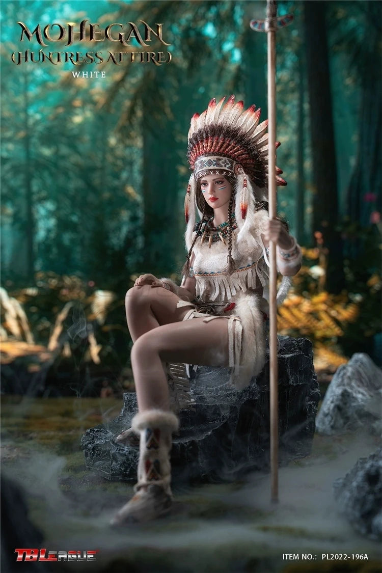 【MT】Original TBLeague PL2022-196A Mohegan Huntress Attire White 1/6 Action Figure Toy Model Collection