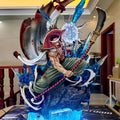 38cm Anime Figure One Piece Whitebeard Pirates Famous Naval Battle Scene Can Emit Light Peripheral Pvc Model Desktop Gifts Toys