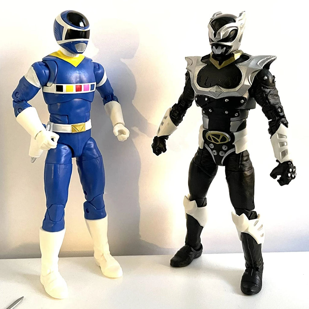 Hasbro Power Rangers Lightning Collection in Space Blue Ranger Vs. Silver Psycho Ranger 2-Pack 6-Inch Action Figure Toys F2047