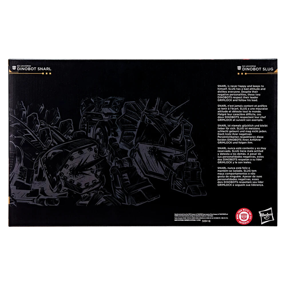 [In-Stock] Hasbro Transformers Age of the Primes G2 Universe Dinobot Slug and Snarl 2-Pack-Set 21.5cm Leader Class Figure Toys