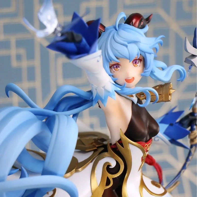 28cm Genshin Impact Ganyu Figure Beautiful Girl Anime Model Collectible Statue Desk Decor Gift For Game Fans