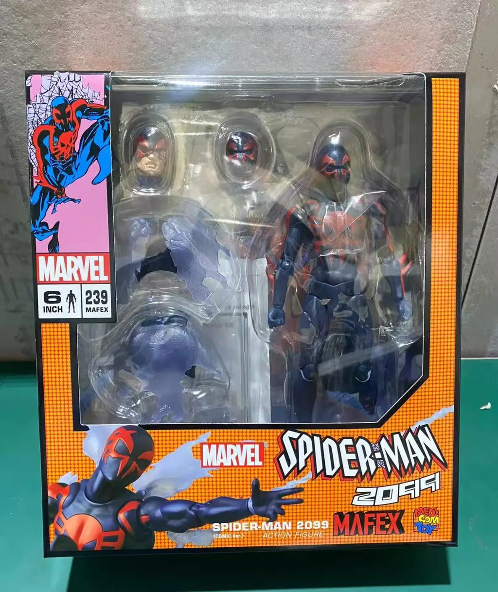 In Stock Original Medicom Toy MAFEX No.239 MAFEX SPIDER-MAN 2099(COMIC Ver.) Retro Collection Toys Gifts