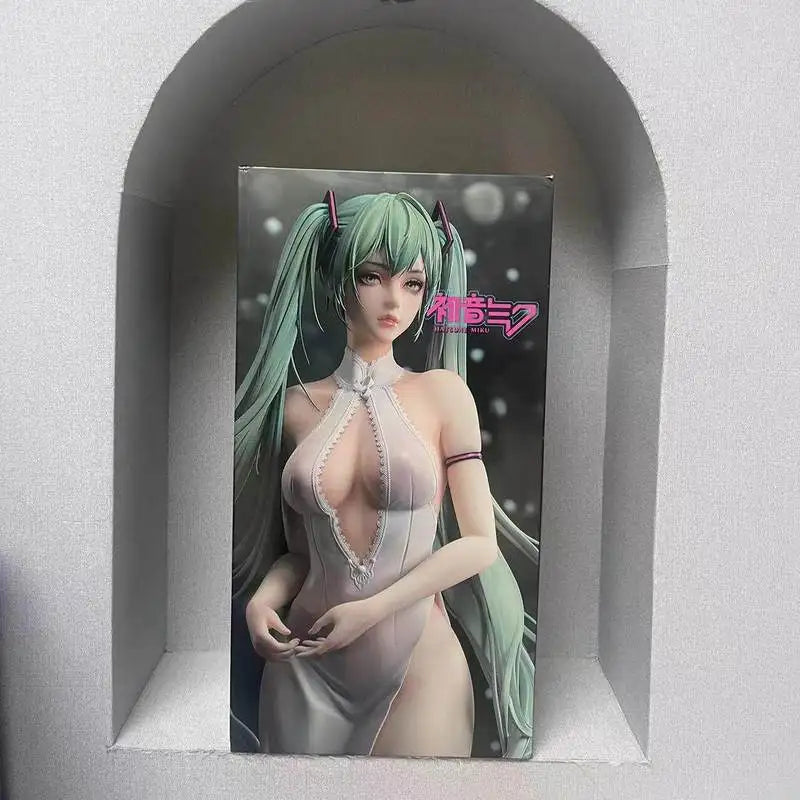 Green Hair Princess Anime  Figure Gk Large Statue Collectible Model Desktop Ornament For Adult Anime Fans