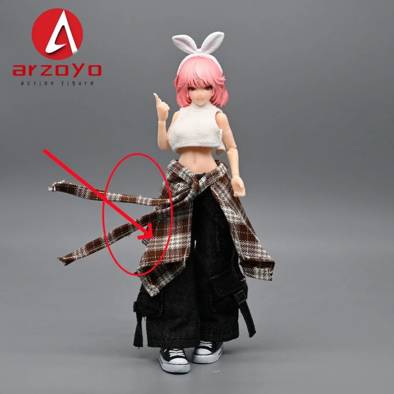 1/12 Scale KPOP style Female Work Pants Hip Hop Trousers Decoration Clothes Model Fit 6'' Romankey  Soldier Action Figure Body