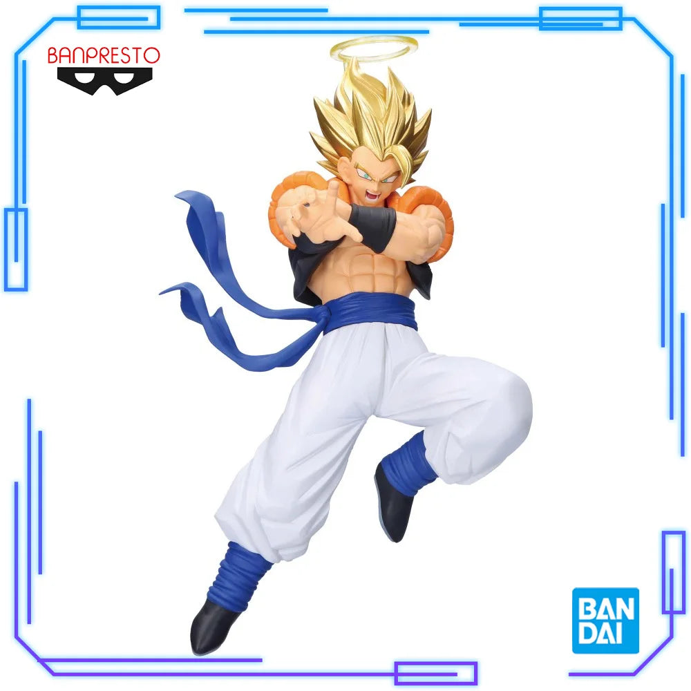 In Stock Bandai Original Genuine Banpresto Dragon Ball Z Dokkan Battle 10th Anniversary Figure Vegetto Gogeta 19cm Model Toys