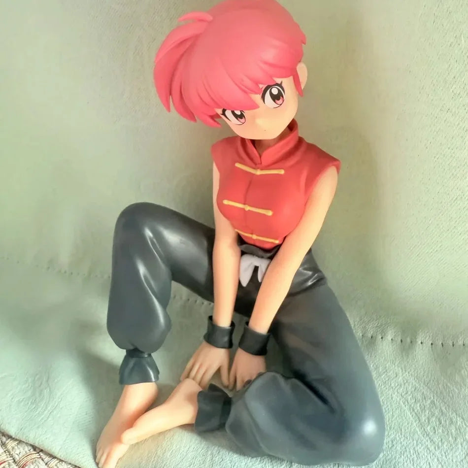 Original BANDAINAMCO BANPRESTO Ranma 1/2 Relax Time Shampoo Tendou Akane Ranma PVC Figure Model Collector Figurine Toys Gift
